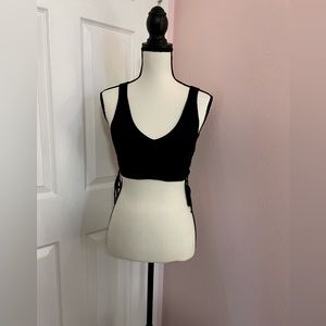 Black crop top, size M/L, brand debut